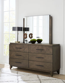 Brooks Six-Drawer Dresser in Wild Oats Brown - View 2