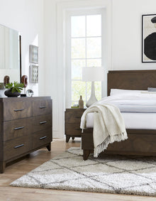 Brooks Six-Drawer Dresser in Wild Oats Brown - View 4