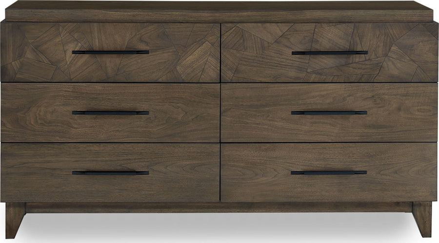 Brooks Six-Drawer Dresser in Wild Oats Brown - View 7