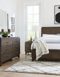 Brooks Two-Drawer Nightstand in Wild Oats Brown