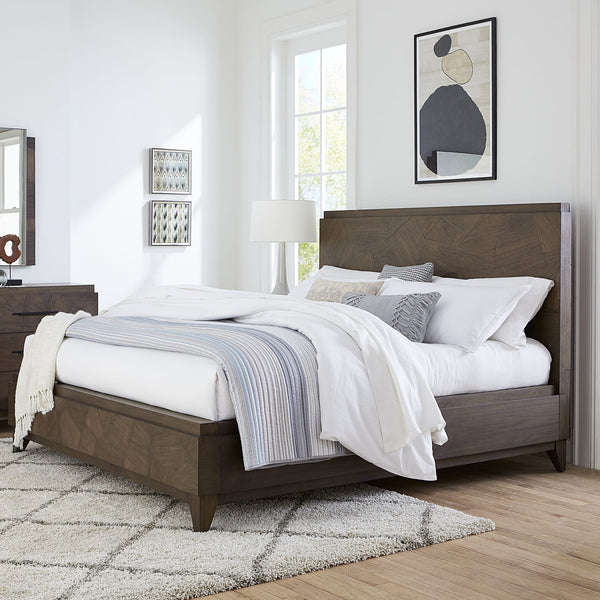 Brooks Wood Panel Bed in Wild Oats Brown alternate view