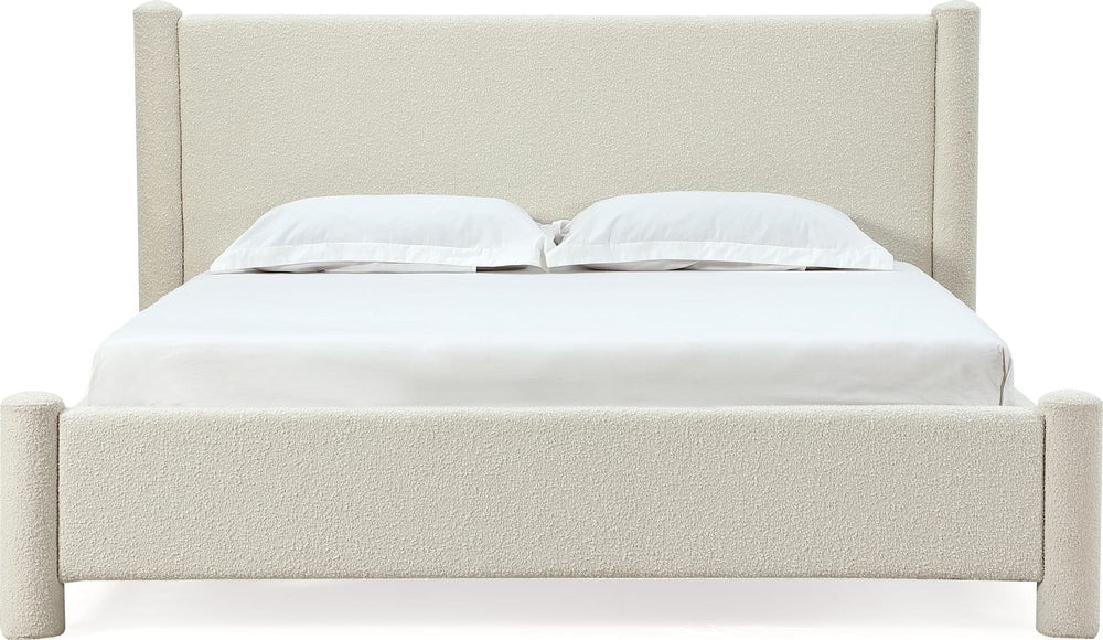 Burke Upholstered Platform Bed in Cottage Cheese Boucle (2026) - View 5