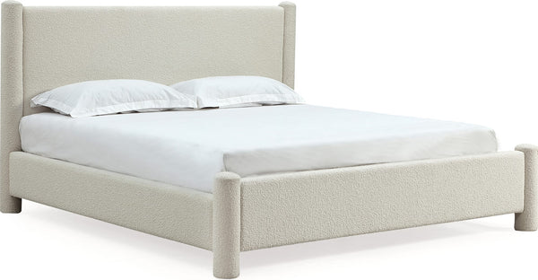 Burke Upholstered Platform Bed in Cottage Cheese Boucle (2026) - View 6