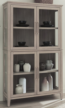 Carrington Four Door Shiplap Curio in Chai - View 2