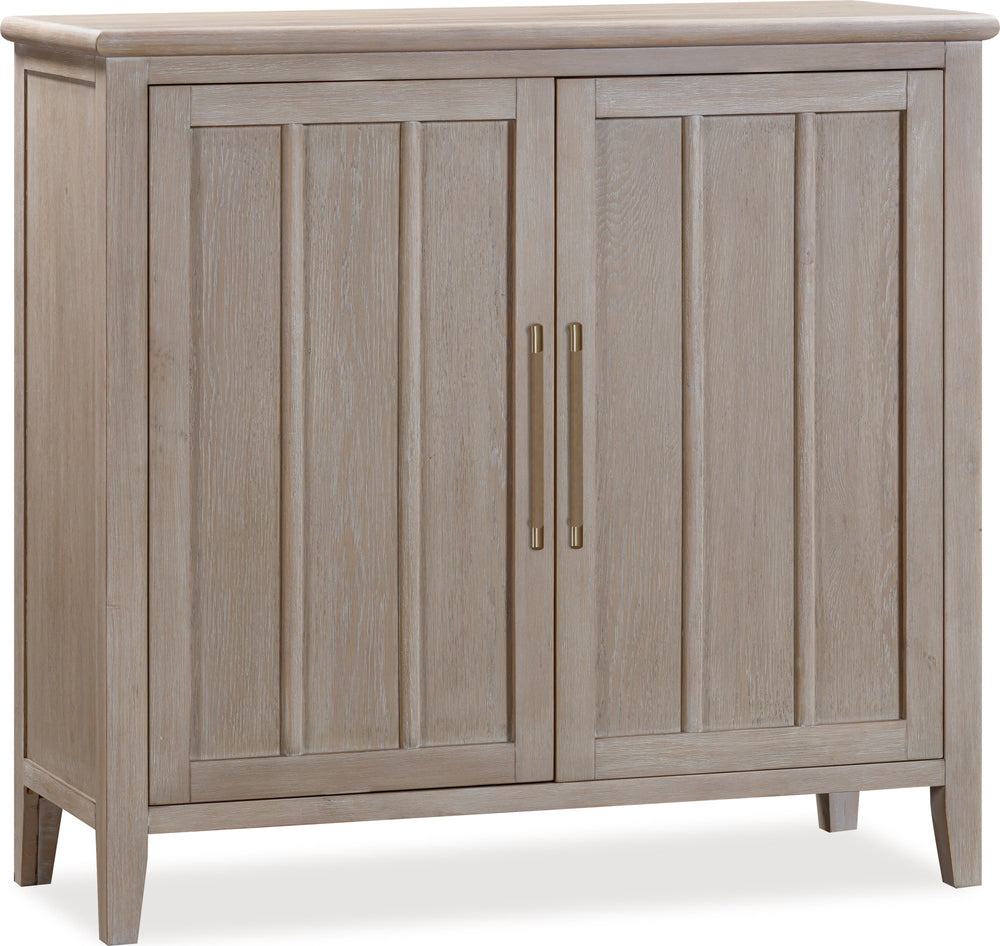 Carrington Two Door Two Drawer Bar Cabinet with Stemware Rack and Wine Rack in Chai - View 6