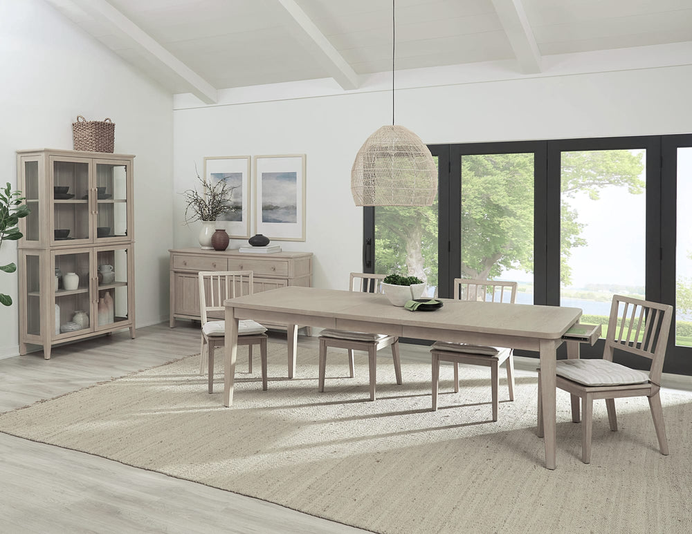 Carrington Two Drawer Extendable Dining Table in Chai - View 7