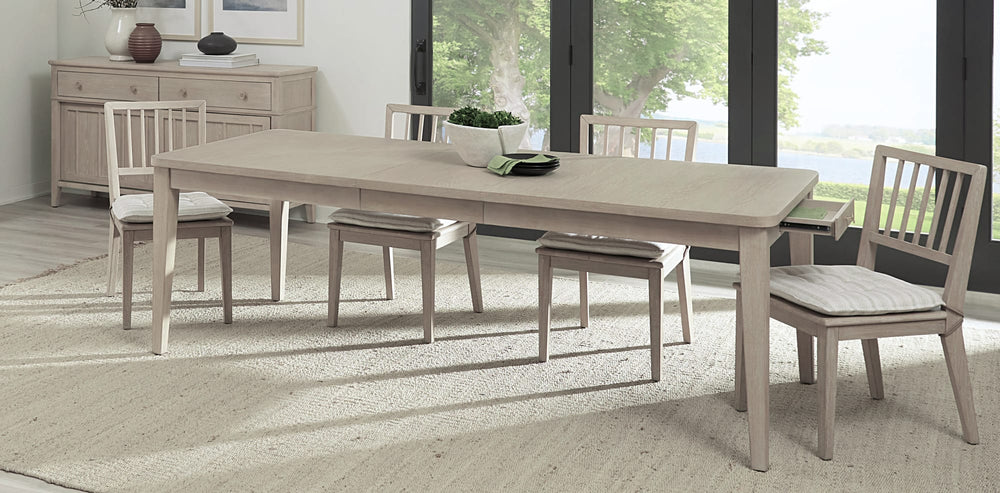 Carrington Two Drawer Extendable Dining Table in Chai - View 8