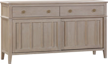Carrington Two Drawer Two Door Oak Wood Sideboard in Chai - View 4