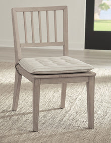 Carrington Wood Dining Chair with Detachable Cushion in Chai and Oat