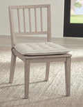Carrington Wood Dining Chair with Detachable Cushion in Chai and Oat