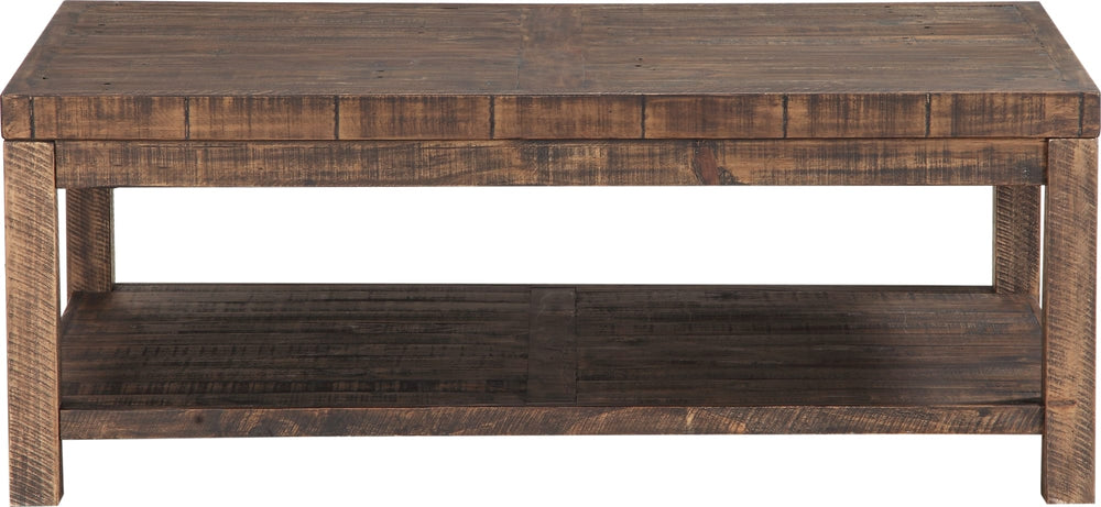 Charleston Reclaimed Wood Rectangular Coffee Table in Smoky Taupe - View 4