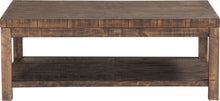 Charleston Reclaimed Wood Rectangular Coffee Table in Smoky Taupe - View 4