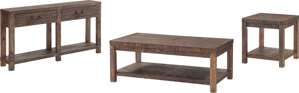 Charleston Reclaimed Wood Rectangular Coffee Table in Smoky Taupe - View 5