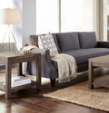 Charleston Reclaimed Wood Square Side Table in Smoky Taupe