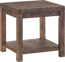 Charleston Reclaimed Wood Square Side Table in Smoky Taupe - View 3