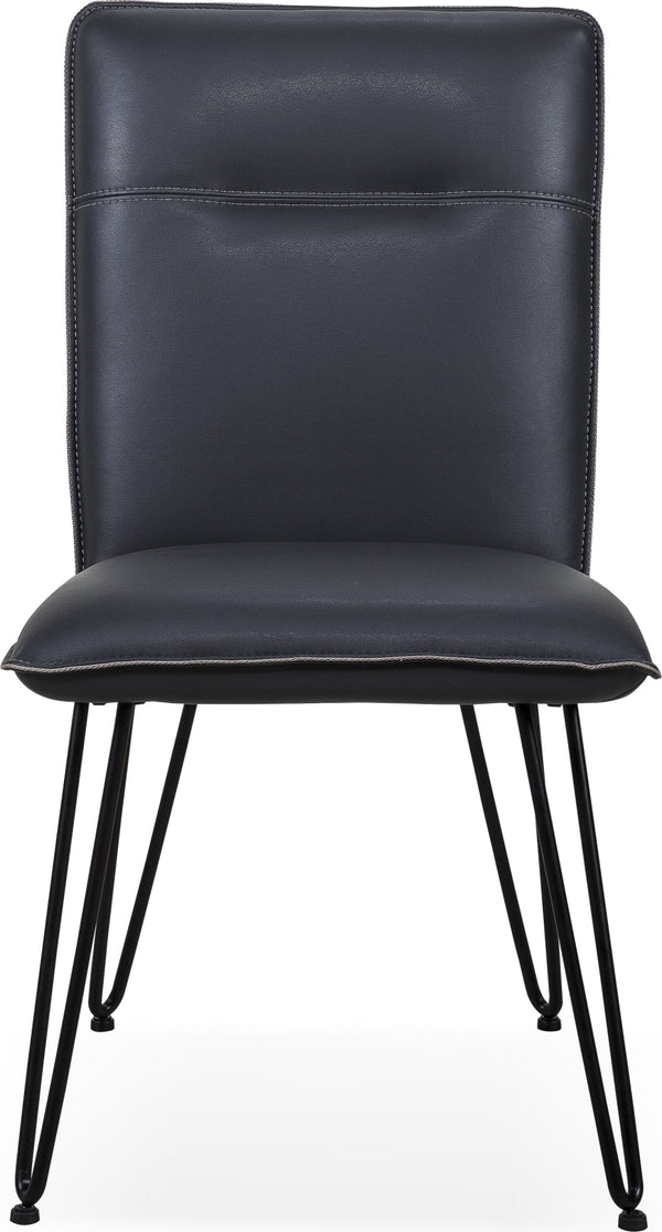 Demi Hairpin Leg Modern Dining Chair in Cobalt alternate view