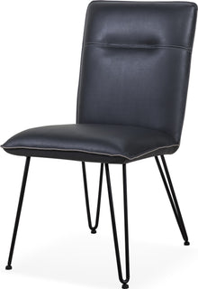 Demi Hairpin Leg Modern Dining Chair in Cobalt - View 4