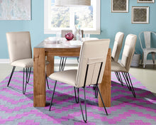 Demi Hairpin Leg Modern Dining Chair in Taupe - View 2