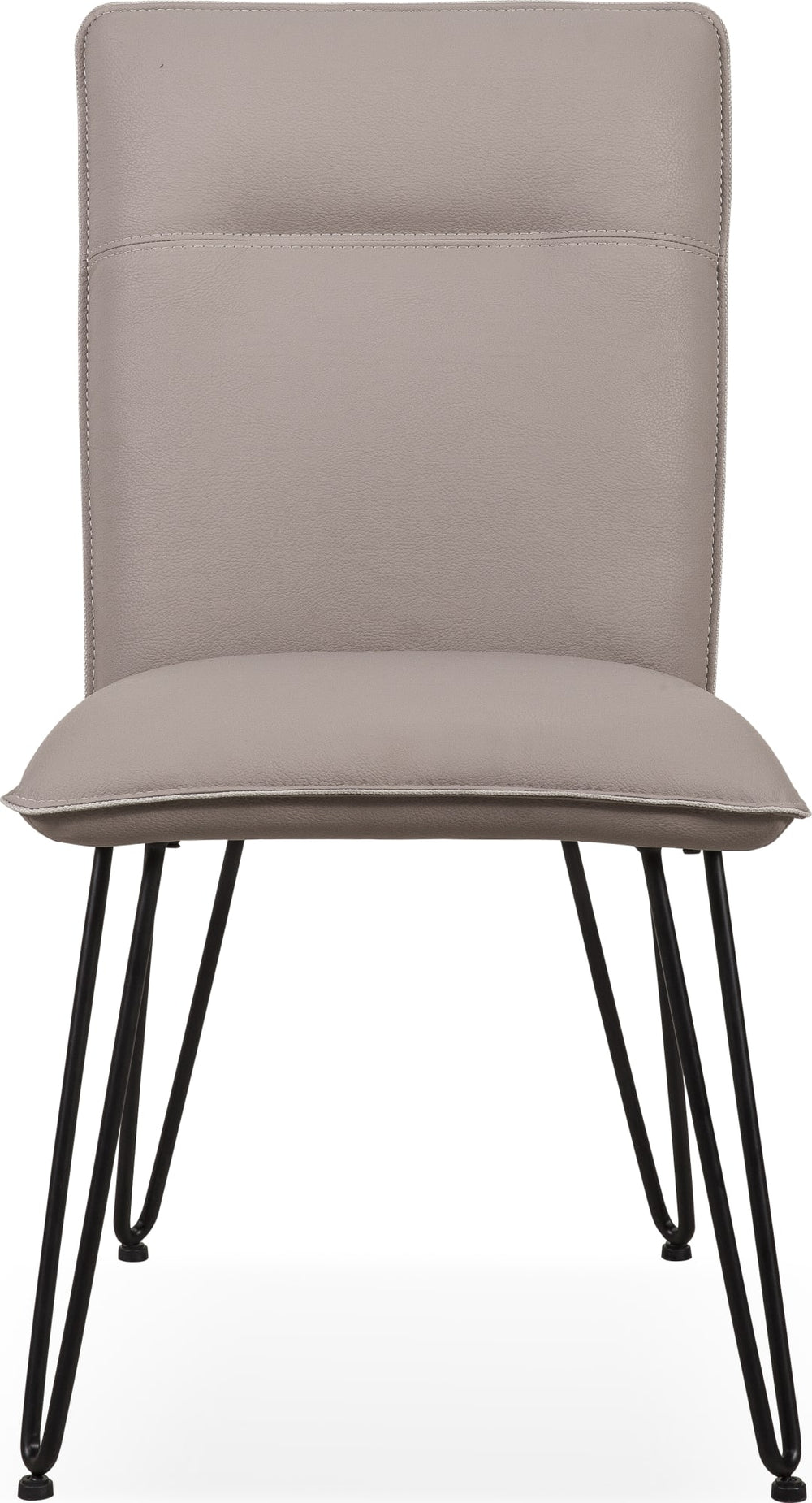 Demi Hairpin Leg Modern Dining Chair in Taupe - View 3