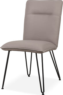 Demi Hairpin Leg Modern Dining Chair in Taupe - View 4