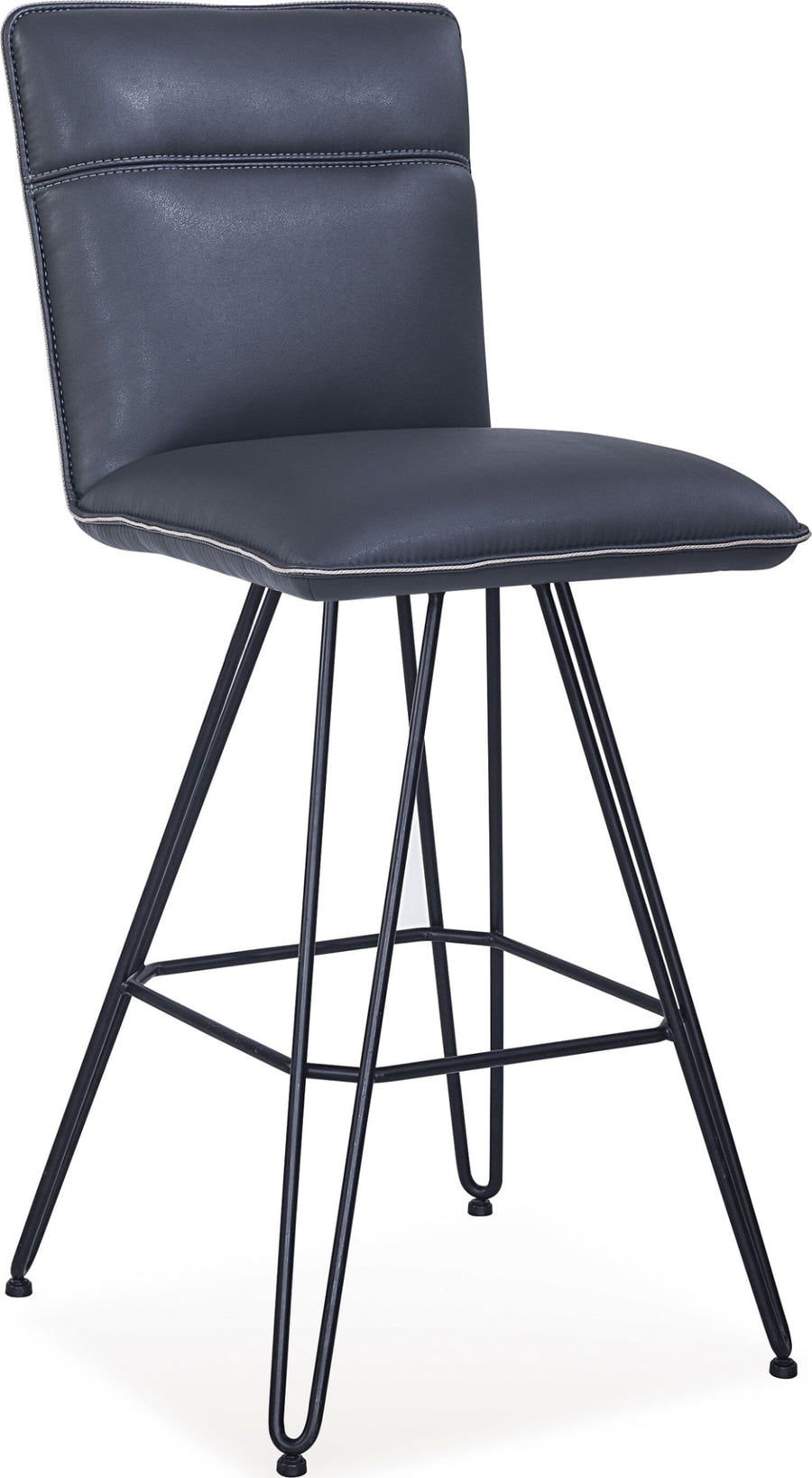 Demi Hairpin Leg Swivel Bar Stool in Cobalt - View 2