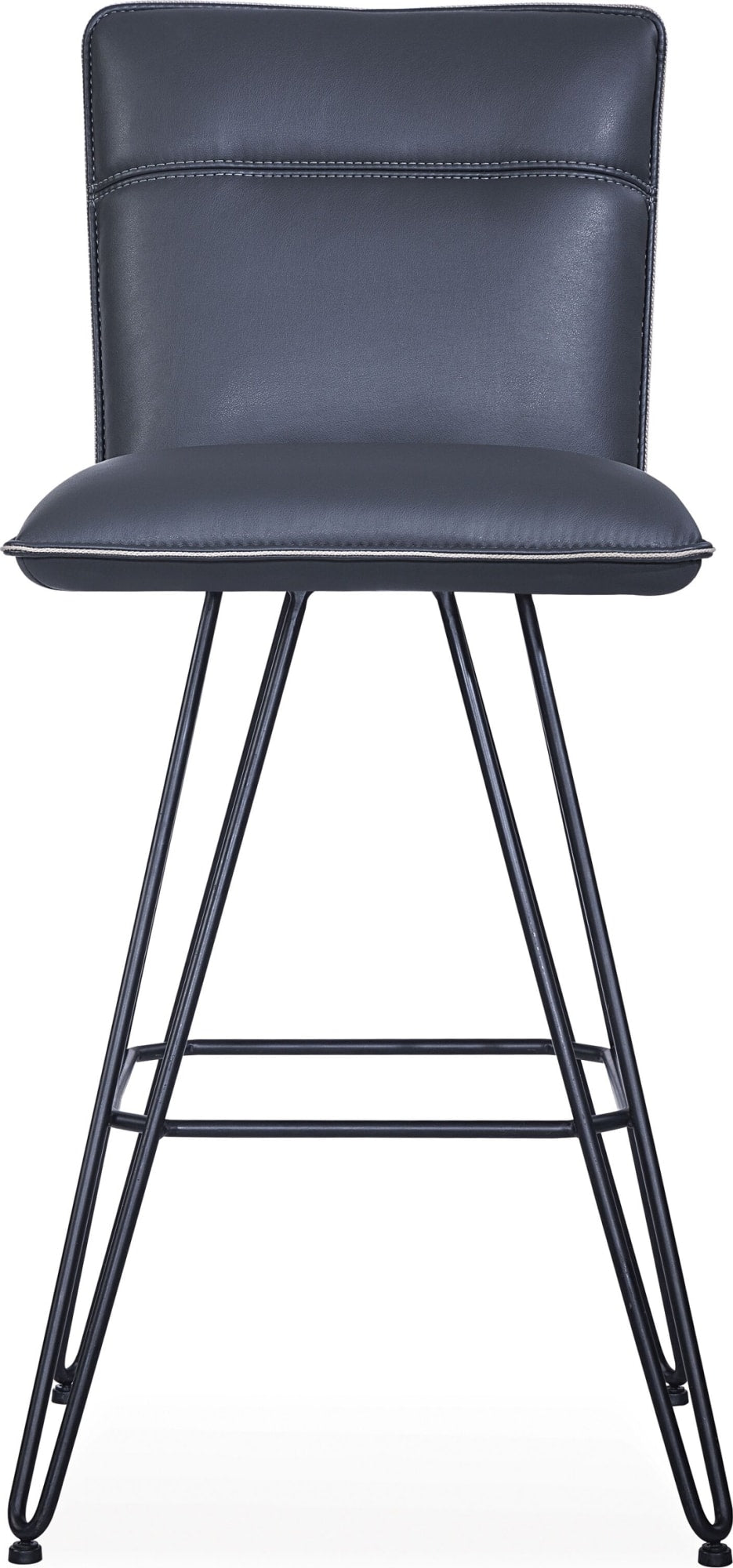 Demi Hairpin Leg Swivel Bar Stool in Cobalt - View 3