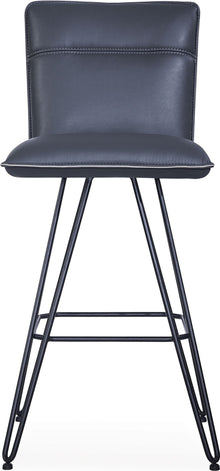Demi Hairpin Leg Swivel Bar Stool in Cobalt - View 3