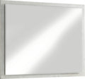 Driftwood Floating Glass Mirror in Cotton Grey