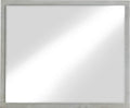 Driftwood Floating Glass Mirror in Cotton Grey