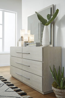 Driftwood Six Drawer Dresser in Cotton Grey