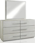 Driftwood Six Drawer Dresser in Cotton Grey