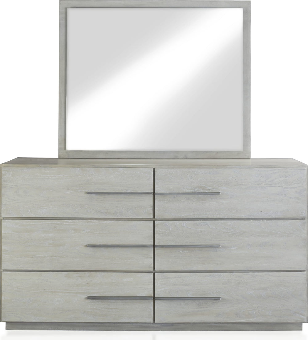 Driftwood Six Drawer Dresser in Cotton Grey - View 4