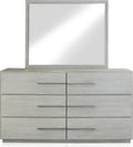 Driftwood Six Drawer Dresser in Cotton Grey