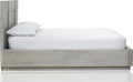 Driftwood Wood Panel Bed in Cotton Grey