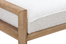 Dorchester Boucle Upholstered Wooden Bench in Granola and Ricotta - View 5