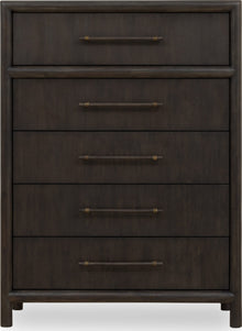 Dorchester Five Drawer Chest in Basalt Grey - View 2