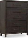 Dorchester Five Drawer Chest in Basalt Grey