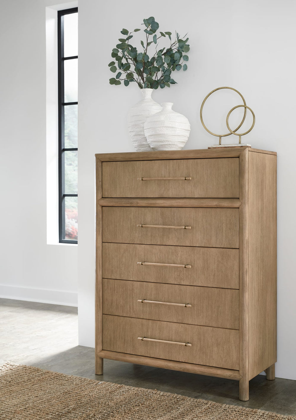Dorchester Five Drawer Chest in Granola