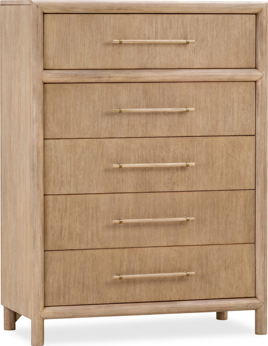 Dorchester Five Drawer Chest in Granola - View 3