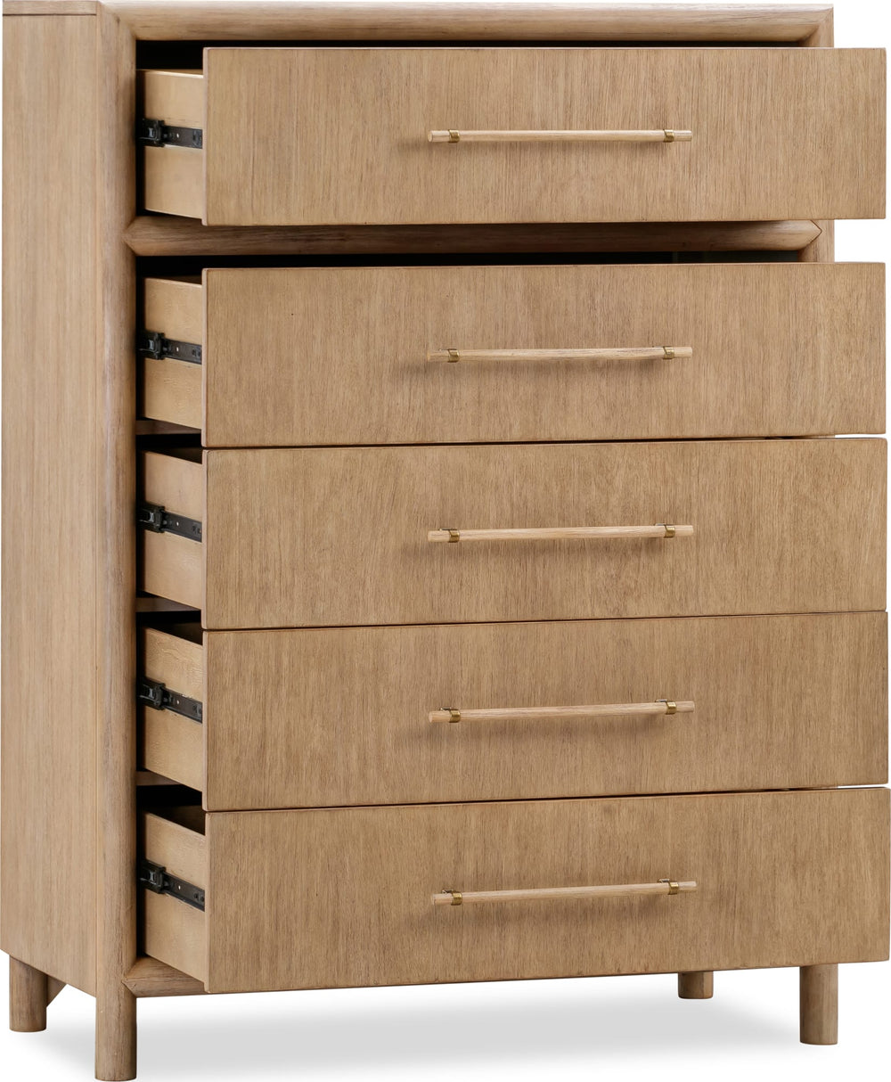 Dorchester Five Drawer Chest in Granola - View 4