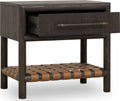 Dorchester One Drawer USB-charging Nightstand in Basalt Grey