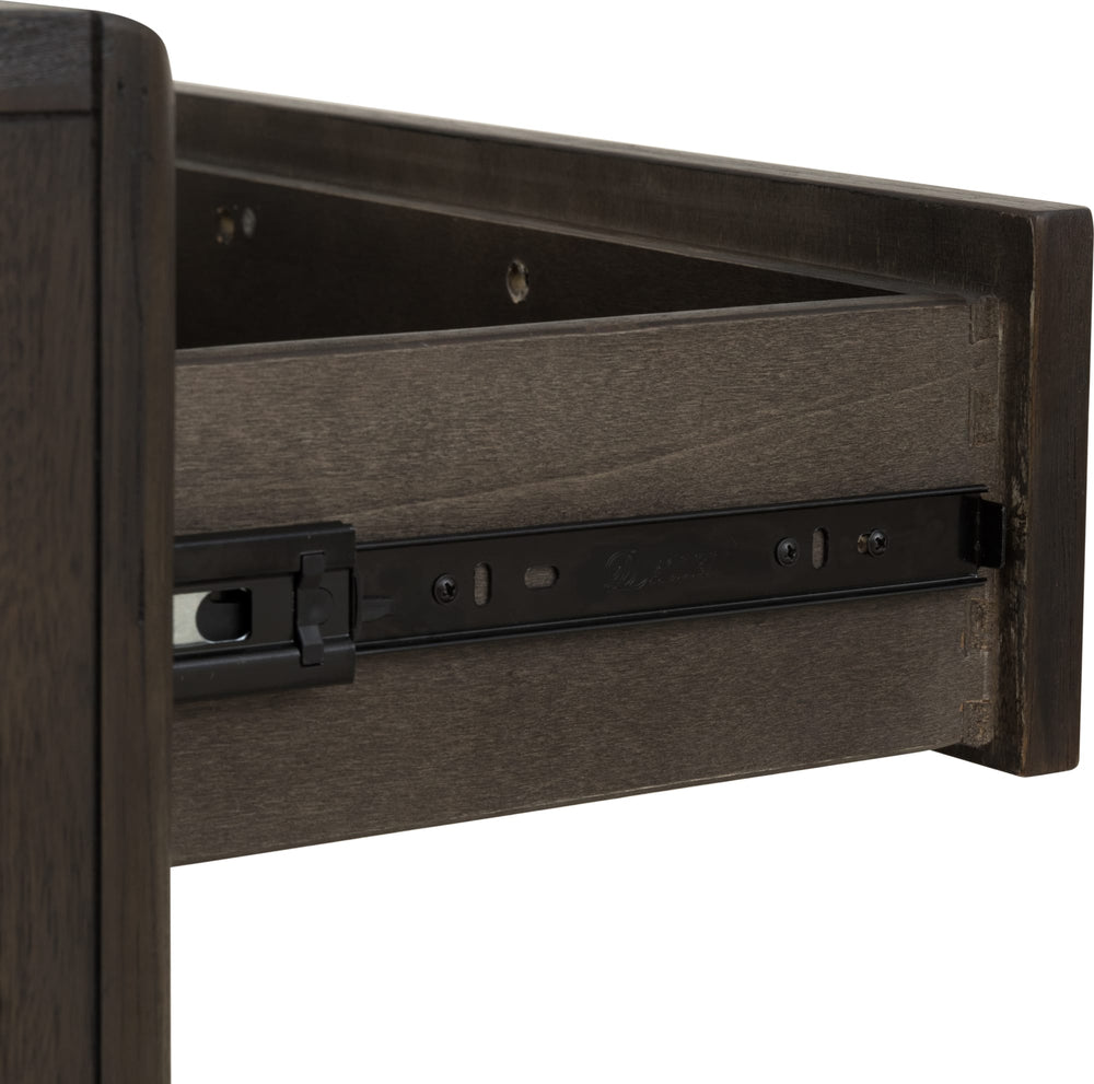 Dorchester One Drawer USB-charging Nightstand in Basalt Grey - View 8