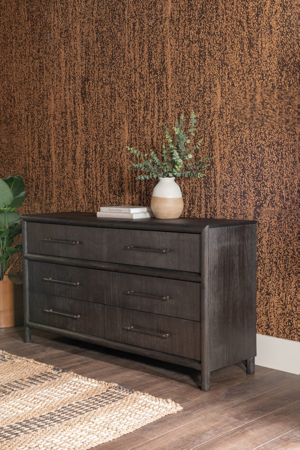 Dorchester Six Drawer Dresser in Basalt Grey alternate view