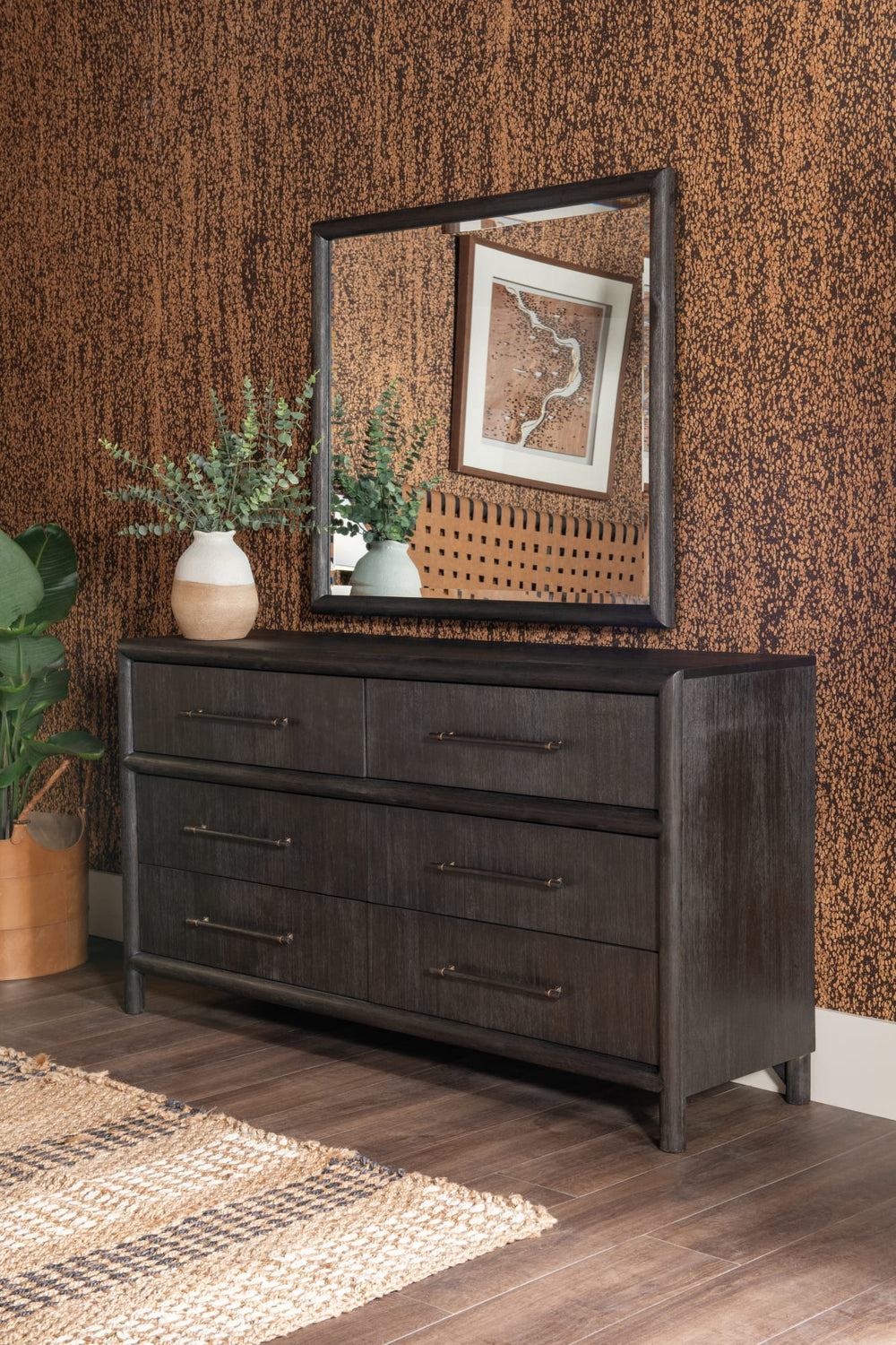 Dorchester Six Drawer Dresser in Basalt Grey - View 2