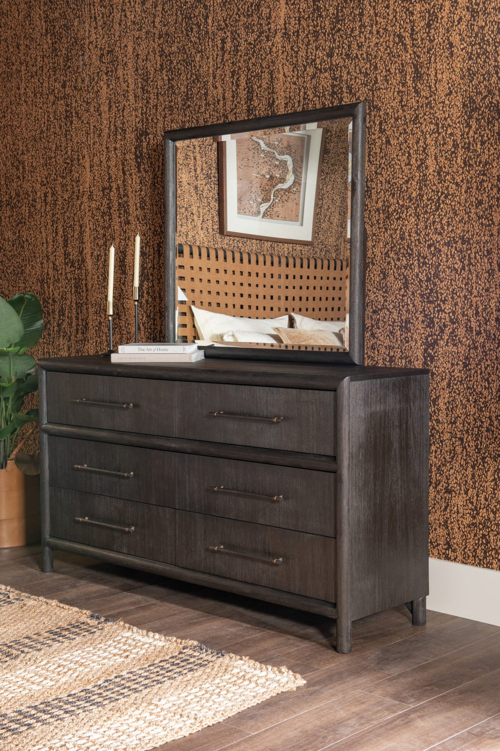 Dorchester Six Drawer Dresser in Basalt Grey - View 3