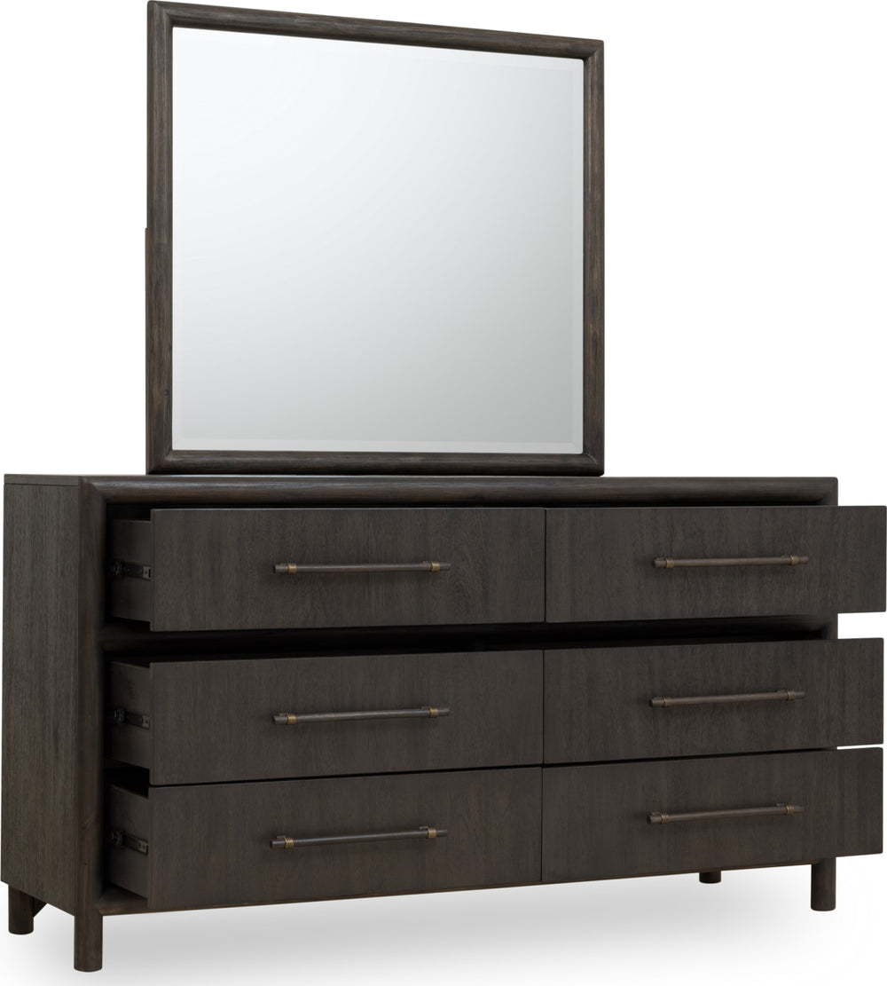 Dorchester Six Drawer Dresser in Basalt Grey - View 7
