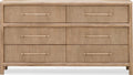 Dorchester Six Drawer Dresser in Granola