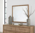 Dorchester Solid Wood and Glass Mirror in Granola