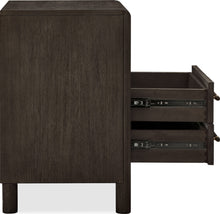 Dorchester Two Drawer USB-charging Nightstand in Basalt Grey - View 4