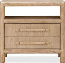 Dorchester Two Drawer USB-charging Nightstand in Granola - View 3